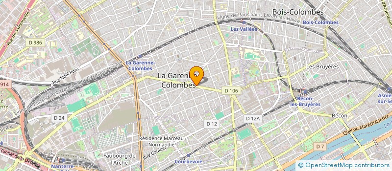 localisation de l'entreprise MONSIEUR MOHAMED DAMOUS  LA GARENNE-COLOMBES