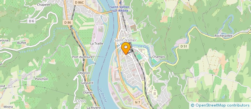 localisation de l'entreprise MONSIEUR MOHAMED DAOUD  SAINT-VALLIER