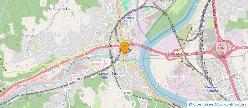localisation de l'entreprise MONSIEUR MOHAMED DAOUDI à GIVORS
