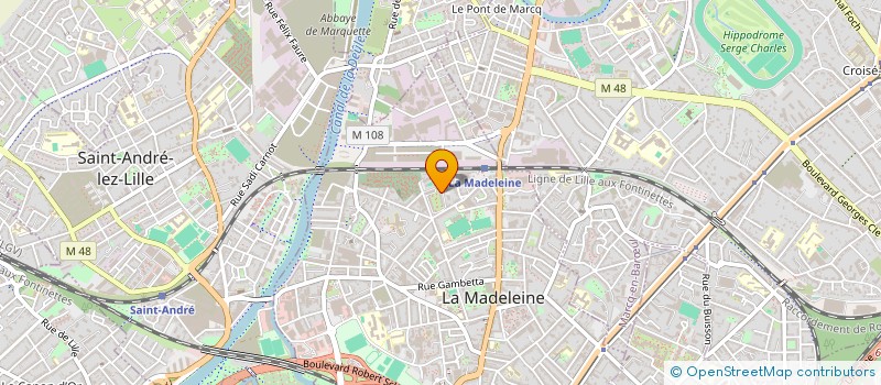 localisation de l'entreprise MONSIEUR MOHAMED DARROUCH à LA MADELEINE