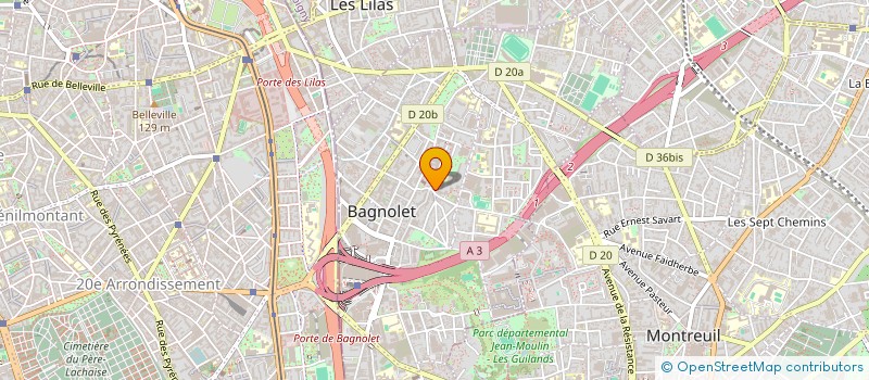 localisation de l'entreprise MONSIEUR MOHAMED DEMBELE à BAGNOLET