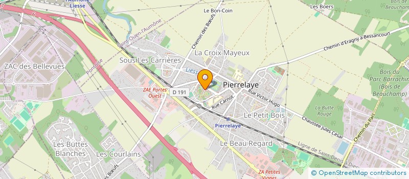 localisation de l'entreprise MONSIEUR MOHAMED DEMBELE  PIERRELAYE