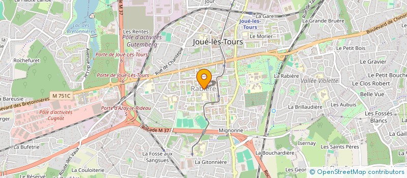 localisation de l'entreprise MONSIEUR MOHAMED DERKAOUI  JOUE-LES-TOURS