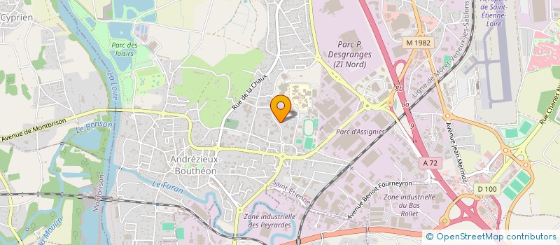 localisation de l'entreprise MONSIEUR MOHAMED DEVE  ANDREZIEUX-BOUTHEON