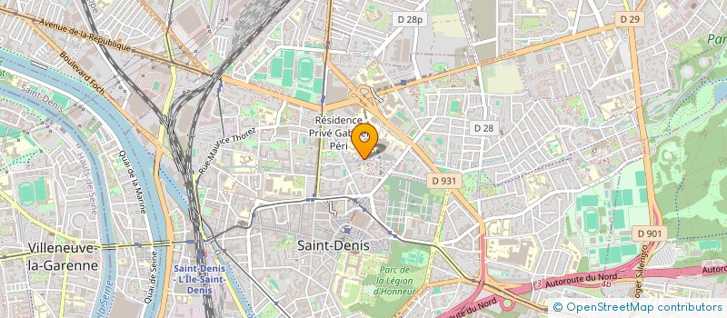 localisation de l'entreprise MONSIEUR MOHAMED DIAF à SAINT-DENIS