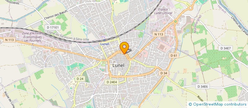 localisation de l'entreprise MONSIEUR MOHAMED DIAKITE  LUNEL