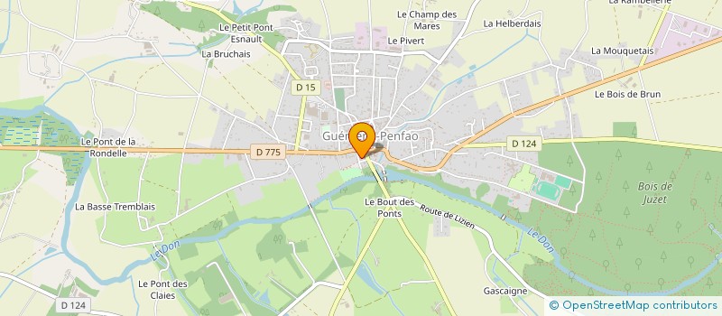 localisation de l'entreprise MONSIEUR MOHAMED DIAOUNET  GUEMENE-PENFAO