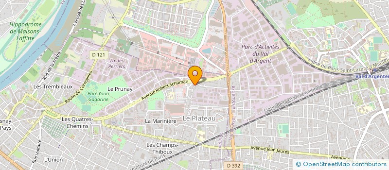 localisation de l'entreprise MONSIEUR MOHAMED DJELLAL  SARTROUVILLE