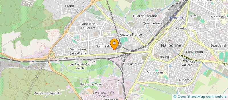 localisation de l'entreprise MONSIEUR MOHAMED DJELLAL à NARBONNE