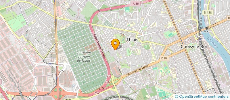 localisation de l'entreprise MONSIEUR MOHAMED DJELLEL  THIAIS