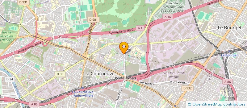 localisation de l'entreprise MONSIEUR MOHAMED DJIRE à LA COURNEUVE