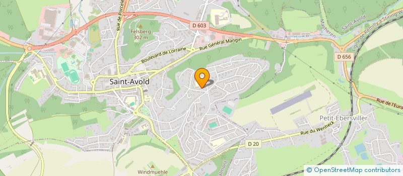 localisation de l'entreprise MONSIEUR MOHAMED DJOUADI  SAINT-AVOLD