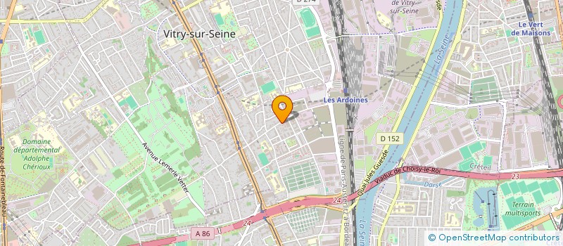 localisation de l'entreprise MONSIEUR MOHAMED DJOUDI  VITRY-SUR-SEINE