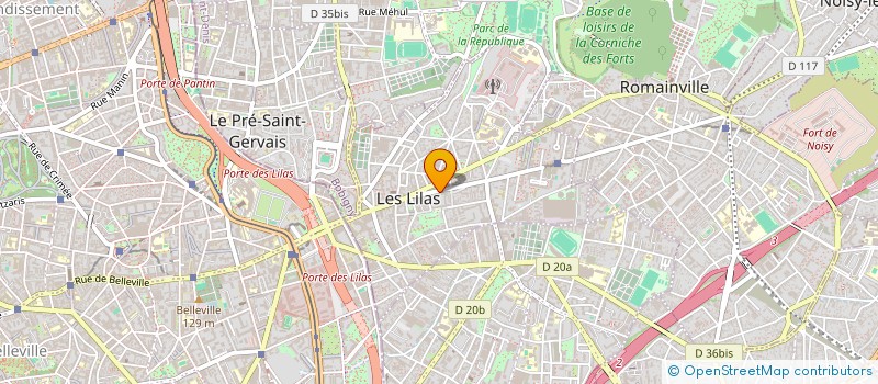 localisation de l'entreprise MONSIEUR MOHAMED DOUCOURE  LES LILAS