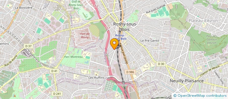 localisation de l'entreprise MONSIEUR MOHAMED DOUMAZ à ROSNY-SOUS-BOIS