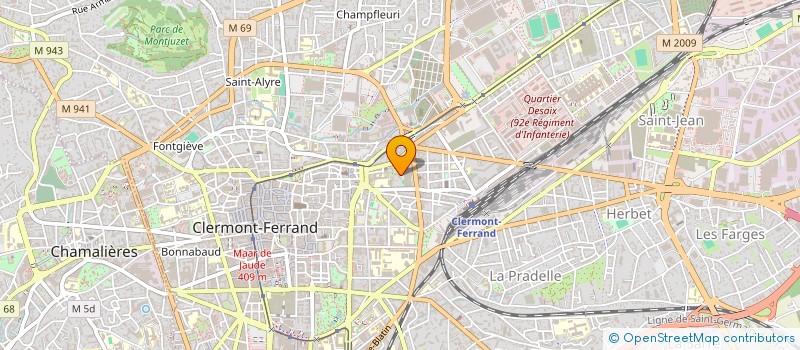 localisation de l'entreprise MONSIEUR MOHAMED DOUMBOUYA  CLERMONT-FERRAND