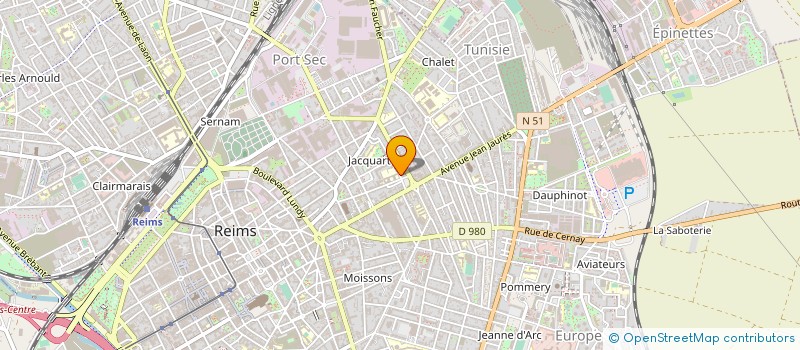 localisation de l'entreprise MONSIEUR MOHAMED ECHCHERKI  REIMS