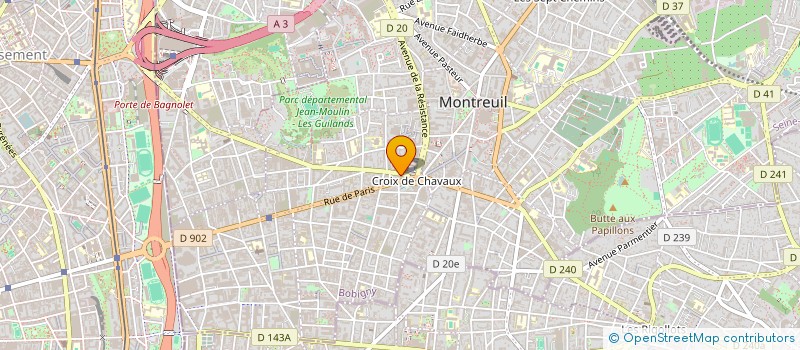 localisation de l'entreprise MONSIEUR MOHAMED EL AMINE GUETTAB à MONTREUIL