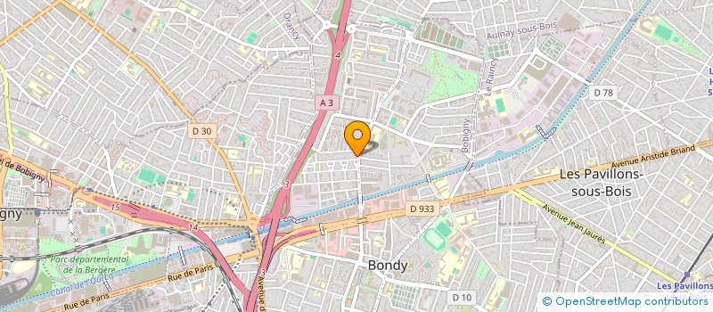 localisation de l'entreprise MONSIEUR MOHAMED EL AMINE MOUSSA  BONDY