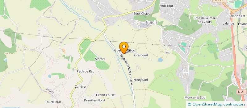 localisation de l'entreprise MONSIEUR MOHAMED EL AOUTA  PUJOLS