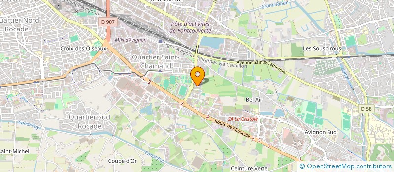 localisation de l'entreprise MONSIEUR MOHAMED EL ARBIATI  AVIGNON