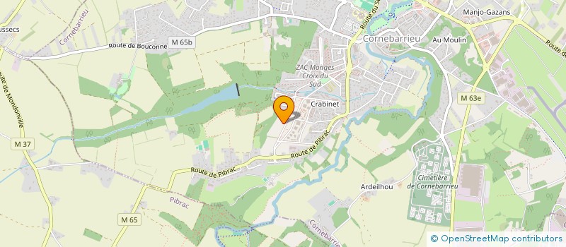 localisation de l'entreprise MONSIEUR MOHAMED EL ATTAOUI NACIRI  CORNEBARRIEU