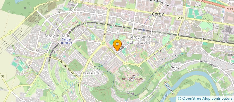 localisation de l'entreprise MONSIEUR MOHAMED EL BAKALTI  CERGY