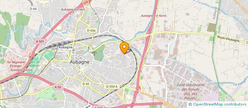 localisation de l'entreprise MONSIEUR MOHAMED EL HAOUAT  AUBAGNE