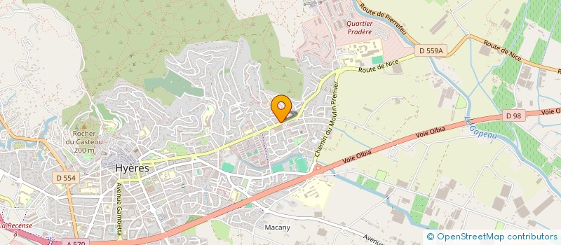 localisation de l'entreprise MONSIEUR MOHAMED EL HASNAOUI à HYERES