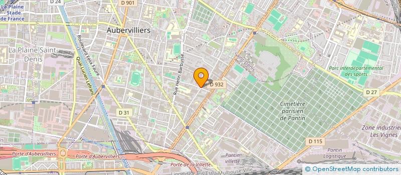 localisation de l'entreprise MONSIEUR MOHAMED EL KAROUI à AUBERVILLIERS