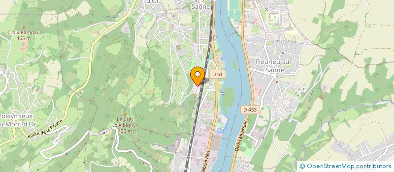 localisation de l'entreprise MONSIEUR MOHAMED EL KHLIFI  ALBIGNY-SUR-SAONE