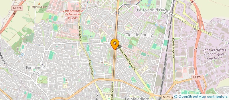 localisation de l'entreprise MONSIEUR MOHAMED EL MAKRINI à DIJON
