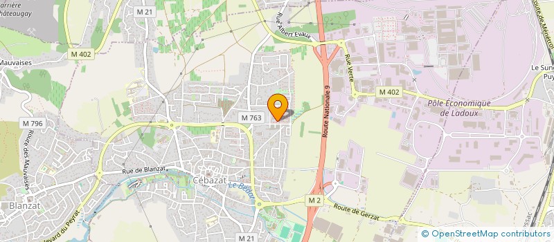 localisation de l'entreprise MONSIEUR MOHAMED EL MOKRETAR  CEBAZAT