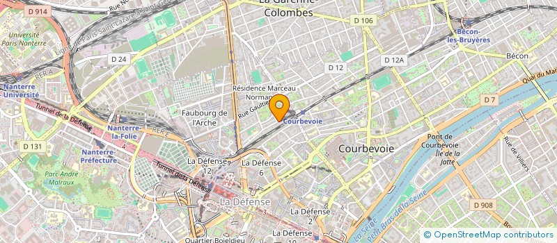 localisation de l'entreprise MONSIEUR MOHAMED EL OURRAK à COURBEVOIE