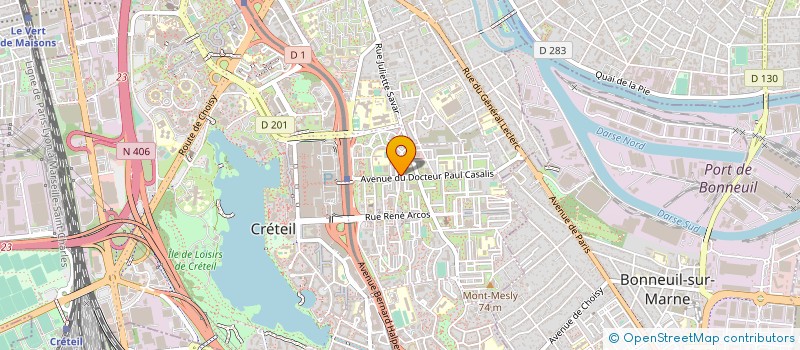 localisation de l'entreprise MONSIEUR MOHAMED EL QAJ  CRETEIL