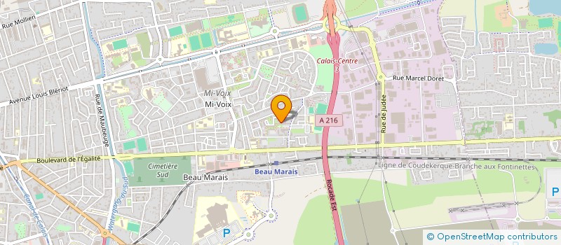 localisation de l'entreprise MONSIEUR MOHAMED ELARABY  CALAIS