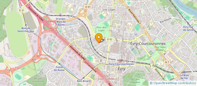 localisation de l'entreprise MONSIEUR MOHAMED ELHAJ à EVRY-COURCOURONNES