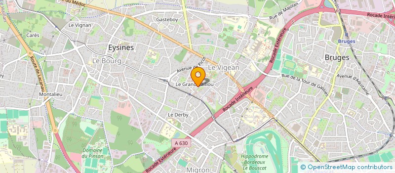 localisation de l'entreprise MONSIEUR MOHAMED EZZAHOURI  EYSINES