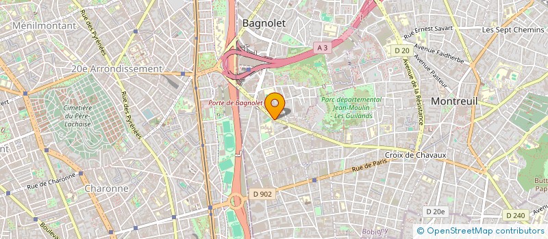 localisation de l'entreprise MONSIEUR MOHAMED FAKHRI BOUZAMITA  BAGNOLET