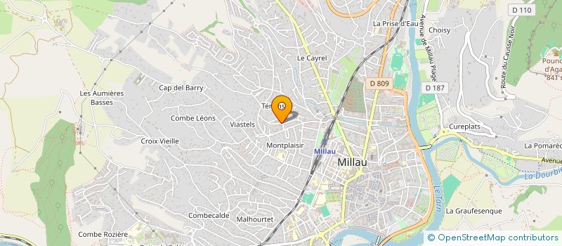 localisation de l'entreprise MONSIEUR MOHAMED FASKA  MILLAU