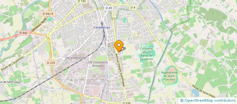 localisation de l'entreprise MONSIEUR MOHAMED FATNASSI  CARPENTRAS