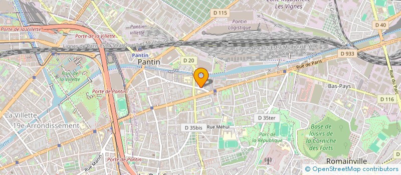 localisation de l'entreprise MONSIEUR MOHAMED FATTOUM à PANTIN