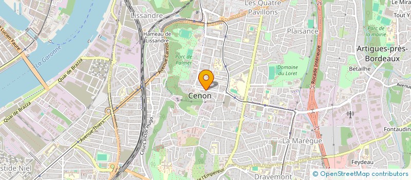 localisation de l'entreprise MONSIEUR MOHAMED FAZANI  CENON