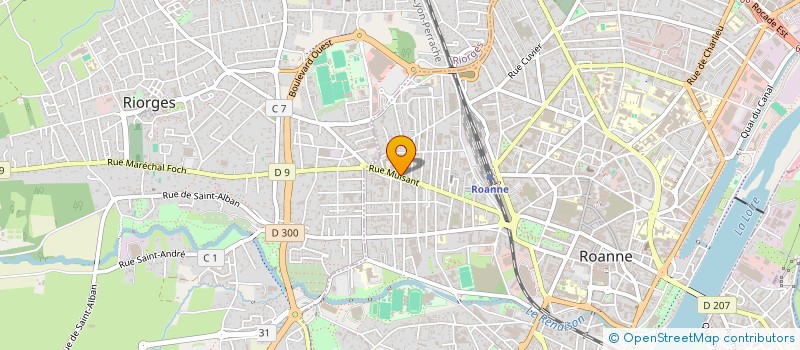 localisation de l'entreprise MONSIEUR MOHAMED FEDALA  ROANNE