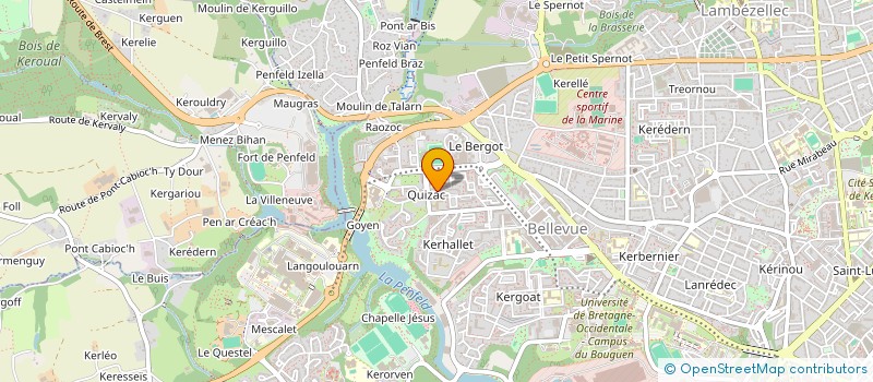 localisation de l'entreprise MONSIEUR MOHAMED FOUNDI ELAMINE à BREST
