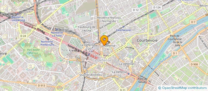 localisation de l'entreprise MONSIEUR MOHAMED FTOUKI  COURBEVOIE