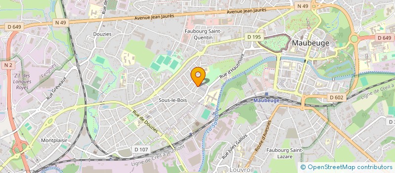 localisation de l'entreprise MONSIEUR MOHAMED GAHLAZA  MAUBEUGE