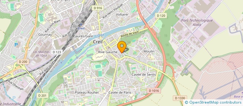 localisation de l'entreprise MONSIEUR MOHAMED GALLAH  CREIL