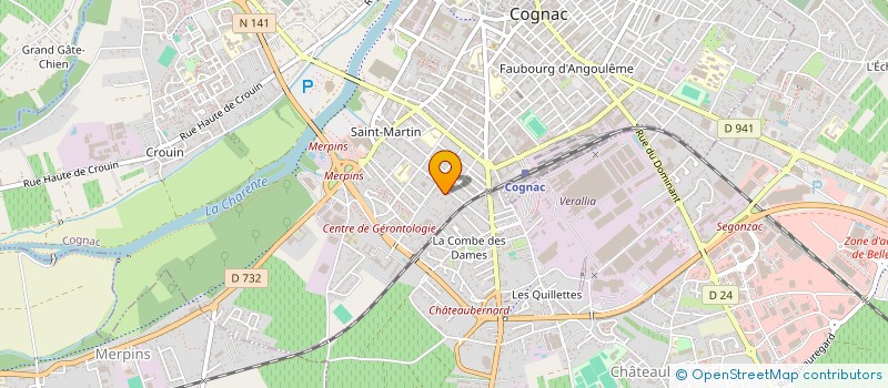 localisation de l'entreprise MONSIEUR MOHAMED GASSAMA à COGNAC