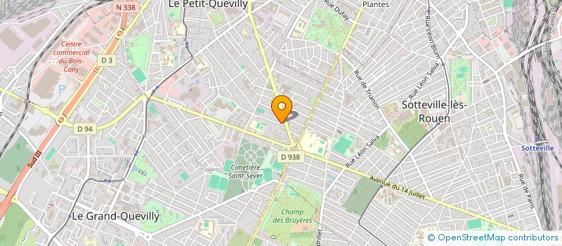 localisation de l'entreprise MONSIEUR MOHAMED GBADAMASSI  LE PETIT-QUEVILLY